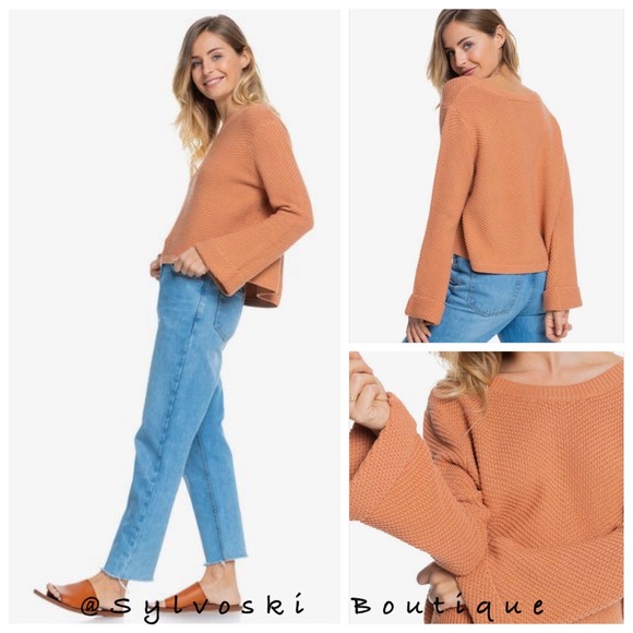 Roxy Sweaters - 🔥Roxy Sorrento Shades Flared Sleeve Sweater NWT